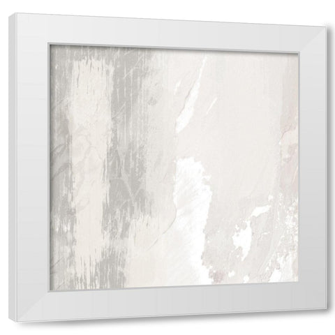 Sandy Visions Squared White Modern Wood Framed Art Print by Prime, Marcus