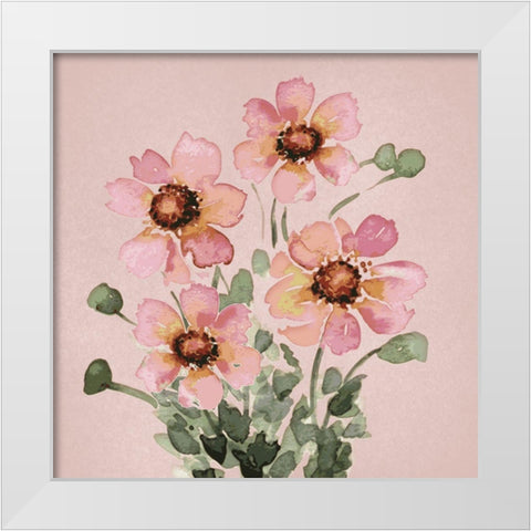 Blooming Bunch 2 White Modern Wood Framed Art Print by Prime, Marcus