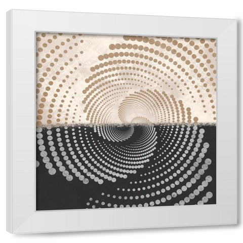 Articulated Surface White Modern Wood Framed Art Print by Prime, Marcus