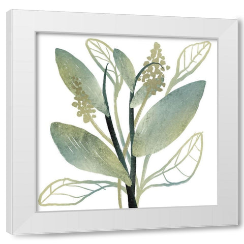 Intertwined Vibrant Foliage 1 White Modern Wood Framed Art Print by Prime, Marcus