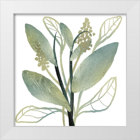 Intertwined Vibrant Foliage 1 White Modern Wood Framed Art Print by Prime, Marcus