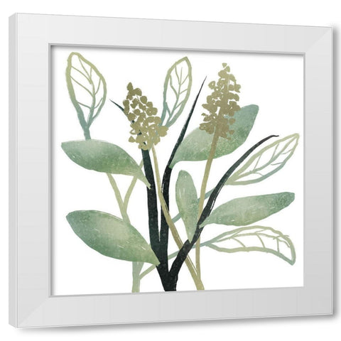Intertwined Vibrant Foliage 2 White Modern Wood Framed Art Print by Prime, Marcus