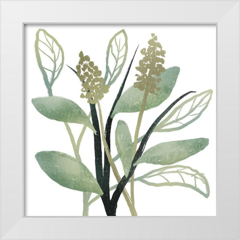 Intertwined Vibrant Foliage 2 White Modern Wood Framed Art Print by Prime, Marcus