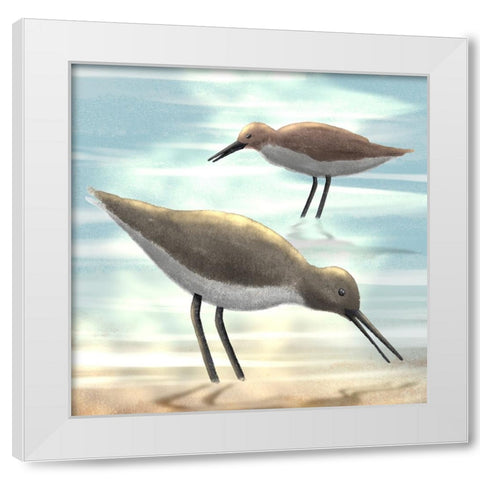 Dawning Friends 2 White Modern Wood Framed Art Print by Prime, Marcus