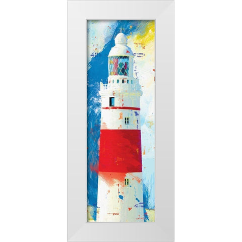 Beacon 1 White Modern Wood Framed Art Print by Miller, Savannah