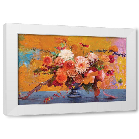 Fall Fireworks 2 White Modern Wood Framed Art Print by Miller, Savannah