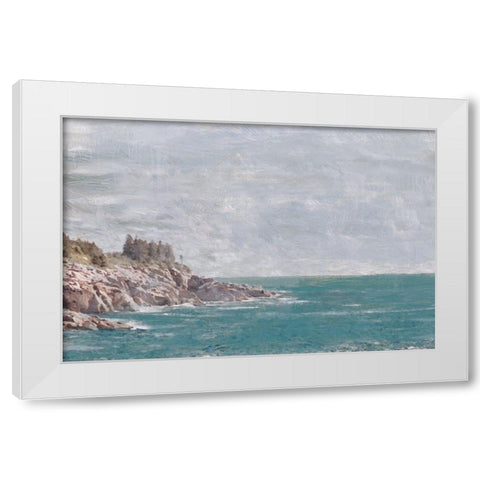 The Cape 1 White Modern Wood Framed Art Print by Miller, Savannah