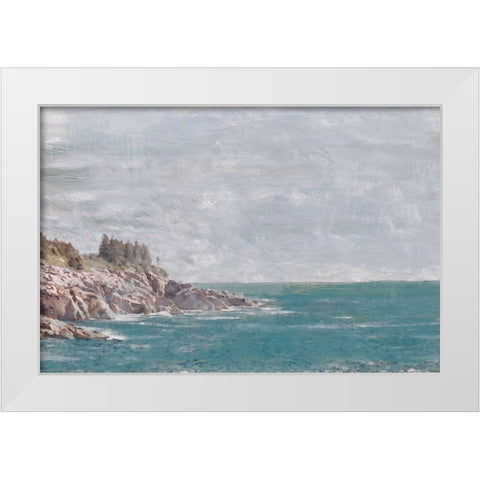 The Cape 1 White Modern Wood Framed Art Print by Miller, Savannah