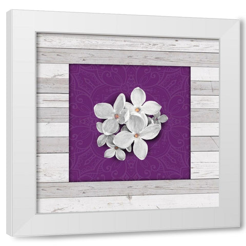 Janes Tray 1 White Modern Wood Framed Art Print by Miller, Savannah