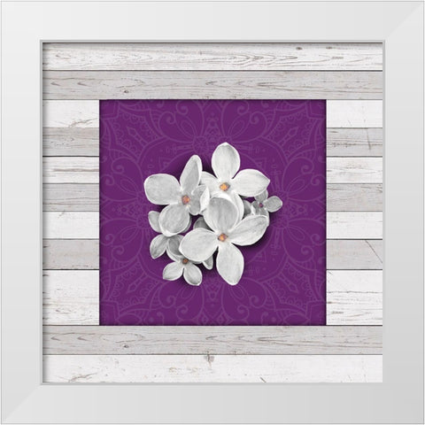 Janes Tray 1 White Modern Wood Framed Art Print by Miller, Savannah