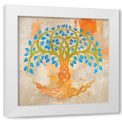 Balance and Harmony White Modern Wood Framed Art Print by Miller, Savannah