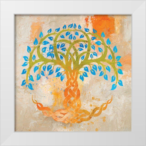 Balance and Harmony White Modern Wood Framed Art Print by Miller, Savannah