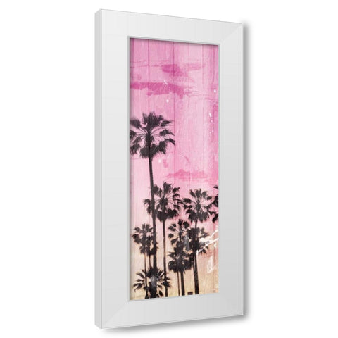 Palm Peach Group Two White Modern Wood Framed Art Print by Villa, Milli