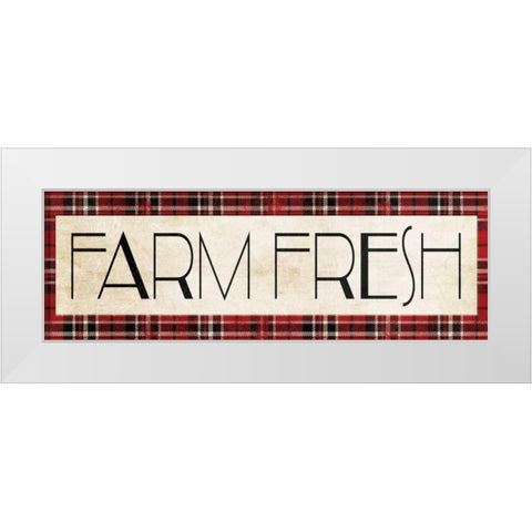 Farm Fresh White Modern Wood Framed Art Print by Villa, Milli