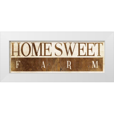 Home Sweet Farm 2 White Modern Wood Framed Art Print by Villa, Milli