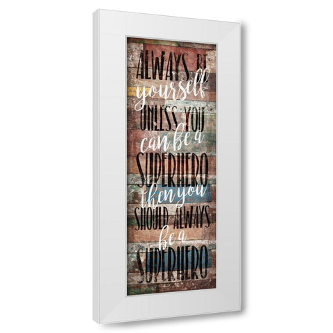 Always Be White Modern Wood Framed Art Print by Villa, Mlli