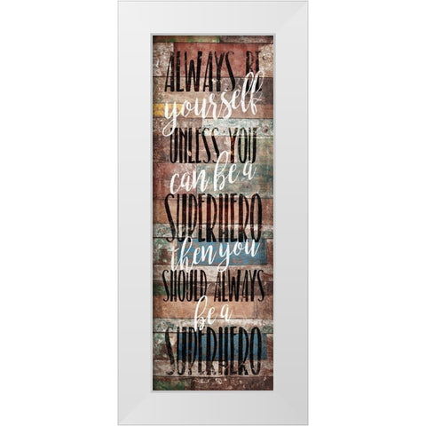 Always Be White Modern Wood Framed Art Print by Villa, Mlli
