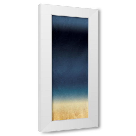 Midnight Gold White Modern Wood Framed Art Print by Villa, Milli