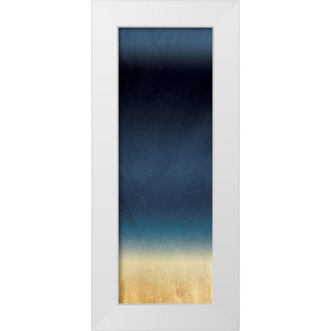 Midnight Gold White Modern Wood Framed Art Print by Villa, Milli