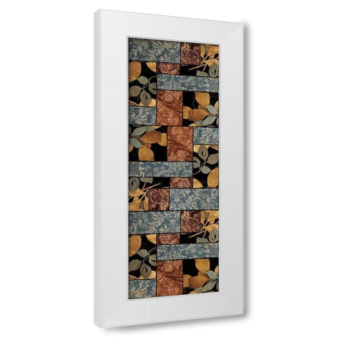 Floral Patch White Modern Wood Framed Art Print by Villa, Mlli