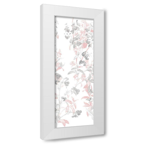 Blush In The Wind White Modern Wood Framed Art Print by Villa, Mlli