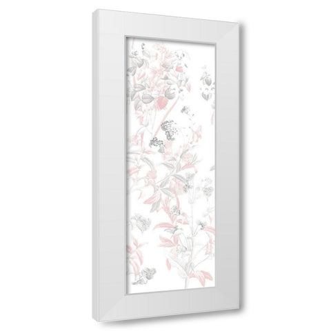 Blush In The Wind two White Modern Wood Framed Art Print by Villa, Mlli