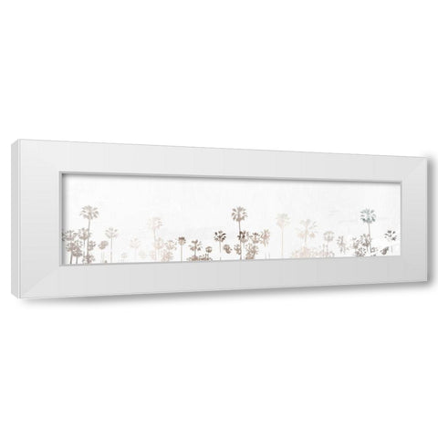 Palms To Palms White Modern Wood Framed Art Print by Villa, Mlli
