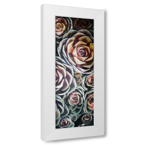 Fall Succulents Mate White Modern Wood Framed Art Print by Villa, Mlli