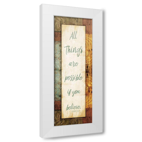All Things White Modern Wood Framed Art Print by Villa, Mlli