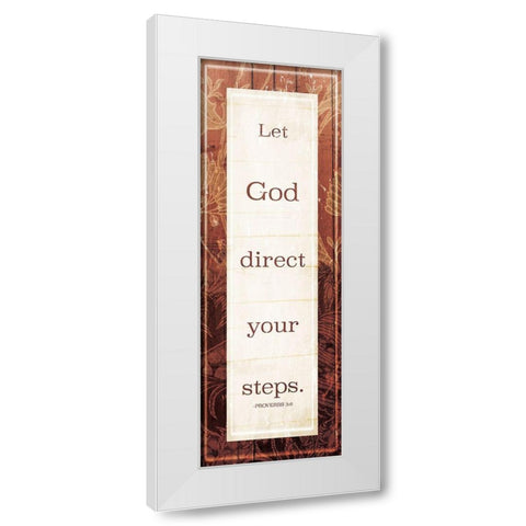 Lets God White Modern Wood Framed Art Print by Villa, Mlli