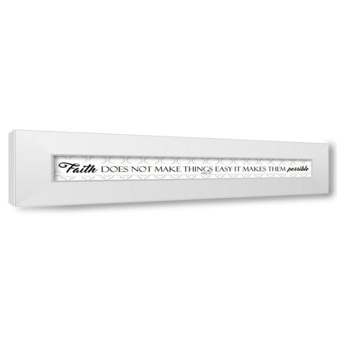 Makes Easy White Modern Wood Framed Art Print by Villa, Mlli