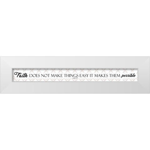 Makes Easy White Modern Wood Framed Art Print by Villa, Mlli