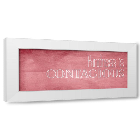 Kindness White Modern Wood Framed Art Print by Villa, Mlli