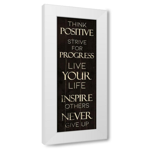 Progress White Modern Wood Framed Art Print by Villa, Mlli