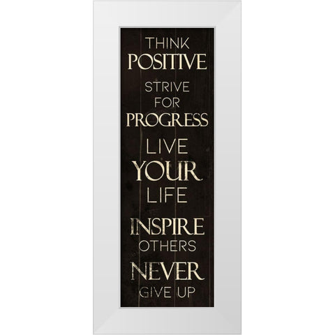 Progress White Modern Wood Framed Art Print by Villa, Mlli