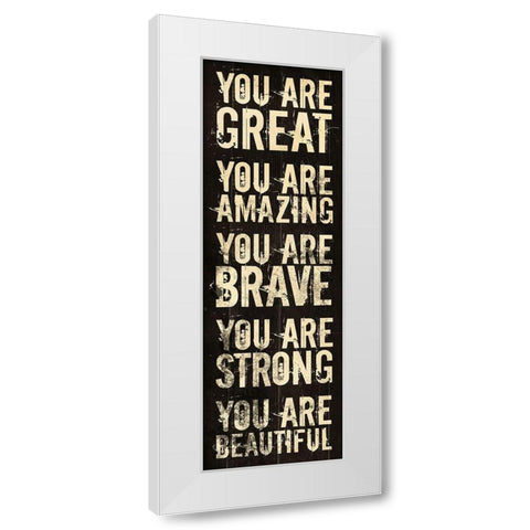 Amazing White Modern Wood Framed Art Print by Villa, Mlli