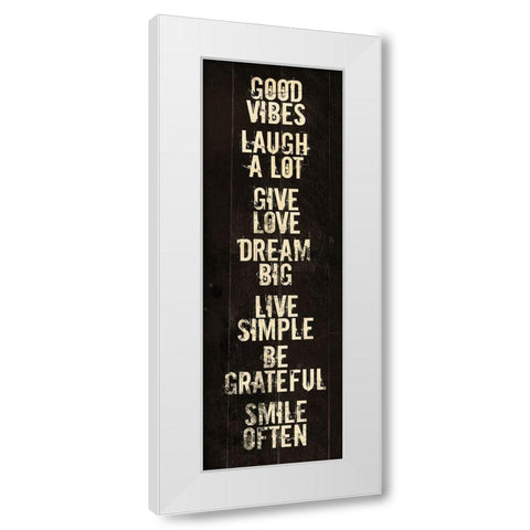 Dream Big White Modern Wood Framed Art Print by Villa, Mlli