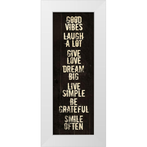 Dream Big White Modern Wood Framed Art Print by Villa, Mlli