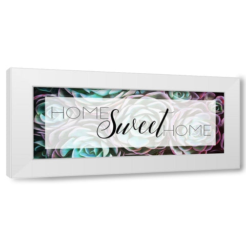 Home Sweet Home White Modern Wood Framed Art Print by Villa, Mlli