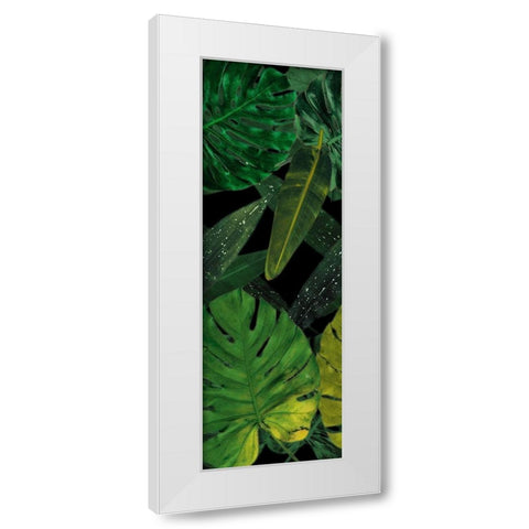 Green Palms Black White Modern Wood Framed Art Print by Villa, Mlli