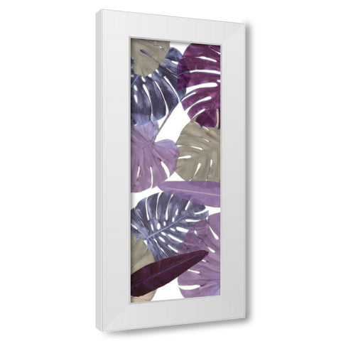 Purple Palms Mate White Modern Wood Framed Art Print by Villa, Mlli
