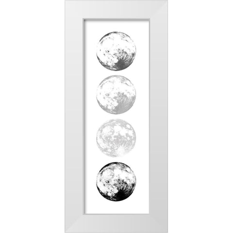 Moon Shade White Modern Wood Framed Art Print by Villa, Mlli