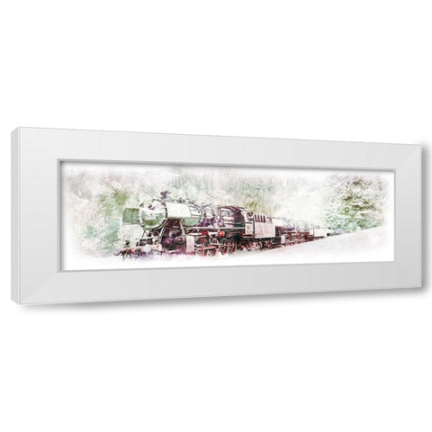 Traveling Through The Winter White Modern Wood Framed Art Print by Villa, Milli