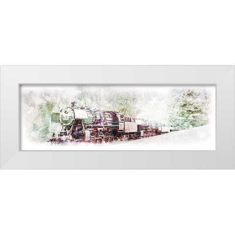 Traveling Through The Winter White Modern Wood Framed Art Print by Villa, Milli