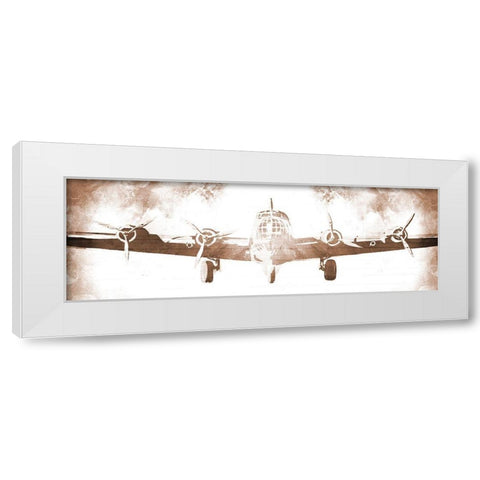 Time To Fly Sepia White Modern Wood Framed Art Print by Villa, Milli