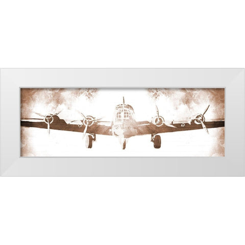 Time To Fly Sepia White Modern Wood Framed Art Print by Villa, Milli