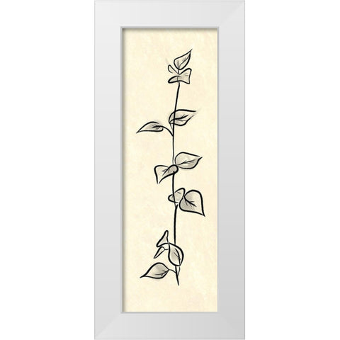 Simple Paper Flower White Modern Wood Framed Art Print by Villa, Milli
