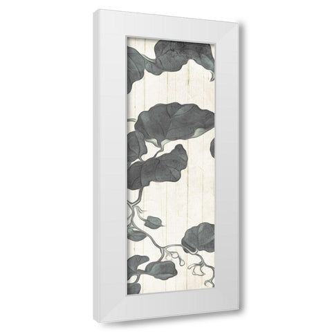 Muted Hanging Leaves 2 White Modern Wood Framed Art Print by Villa, Milli