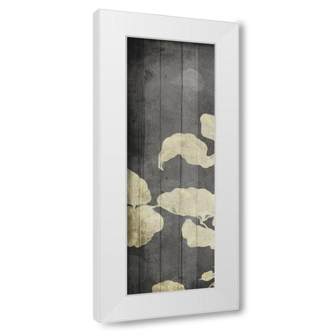 Aged Hanging Leaves White Modern Wood Framed Art Print by Villa, Milli