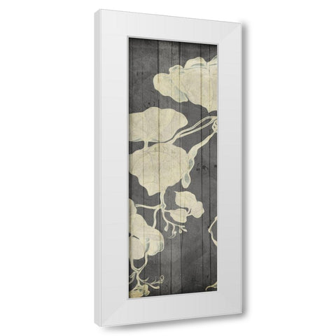 Aged Hanging Leaves 2 White Modern Wood Framed Art Print by Villa, Milli